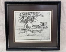 Elizabeth O'Neil Verner, On the Road to Folly, 1981 Lithograph