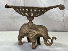 Elephant Cast Metal Planter