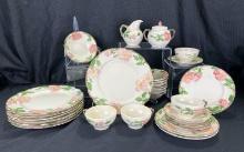Franciscan "Desert Rose" Dinnerware, 27 Pieces (Old Mark)