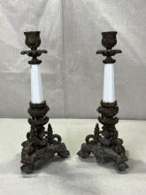 Cast Bronze Candlesticks