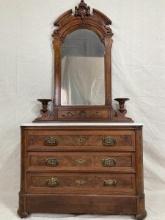 Victorian Marble-Top Dresser