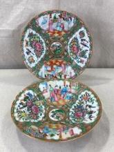 Two Pieces of 19th Century Chinese Rose Medallion