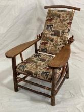 Old Hickory Style Morris Chair