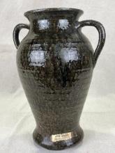 Lanier Meaders Two-Handled Vase with Original Tag