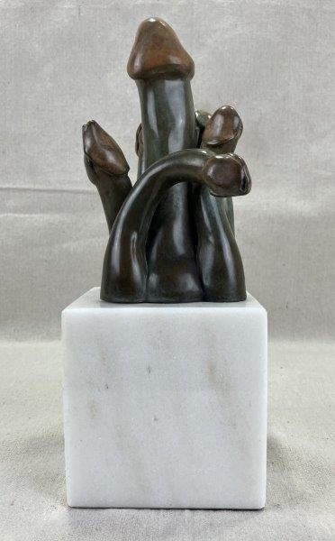 Theo (New York Artist) Bronze Mushroom Cluster