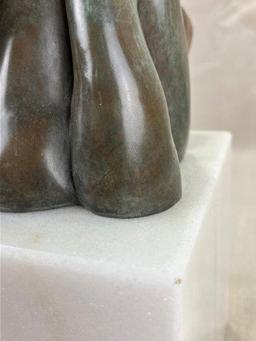 Theo (New York Artist) Bronze Mushroom Cluster