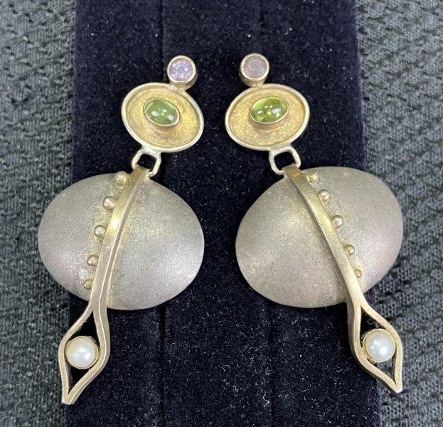 Sterling Silver Modern Earring Grouping