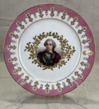 Antique Sèvres Whiteware Portrait Plate, La Bouche Palais Royal