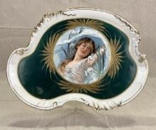 Limoges Portrait Plate