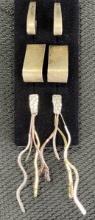 Modernist Mixed Metal Earring Grouping Including Sterling Silver