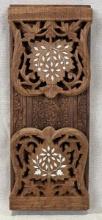 Carved and Inlaid Book Rack