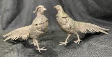 Italian Silver Plate Pheasants
