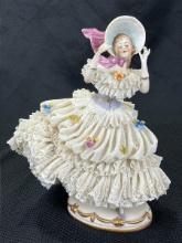 Dresden-Style Lady Figurine