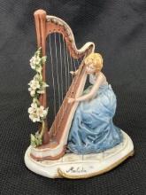 Capodimonte Lady with Harp
