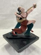 Theo (New York Artist) The Dance, Painted Bronze