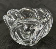 Floral French Art Glass Bowl