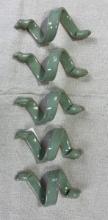 Set of Five Stoneware Napkin Rings