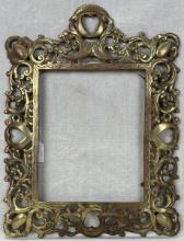 Ornate Brass Frame with Heart Motif