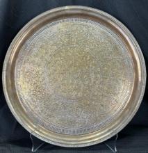 Silver Plate Round Tray