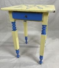 Painted One-Drawer Stand, 19th Century