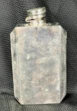Electroplated Nickel Silver Flask with Monogram