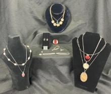 Sterling Silver Jewelry and Mixed Stone Jewelry Assortment