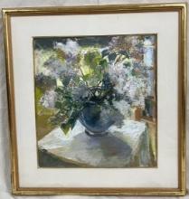 Trina Tolford, Hydrangeas, Pastel on Paper