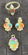 Group of Native American Sterling Silver Jewelry