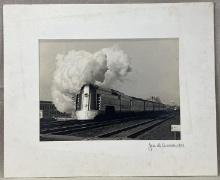 1939 Signed Photograph of Steam Train