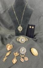 Cameo Decorated Jewelry Assortment