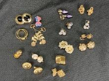 Vintage Earring Assortment Featuring Swarovski and Trifari