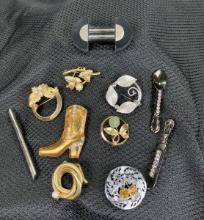 Vintage Style Costume Jewelry Brooch Pins