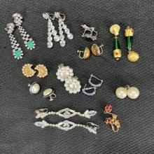 Vintage Clip-On Earring Assortment