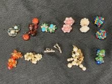 Vintage Earring Assortment Featuring Vogue and Faux Pearl
