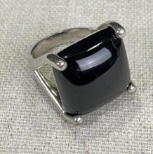 Sterling Silver Onyx Ring