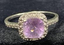 Sterling Silver Amethyst Ring