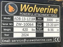 NEW Wolverine Auger and Driver 12&18 in Augers 38 In Max Depth