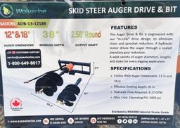 NEW Wolverine Auger and Driver 12&18 in Augers 38 In Max Depth