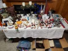 Christmas Glass Trinkets and Books