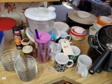Cups, Bowl, Salad Spinner