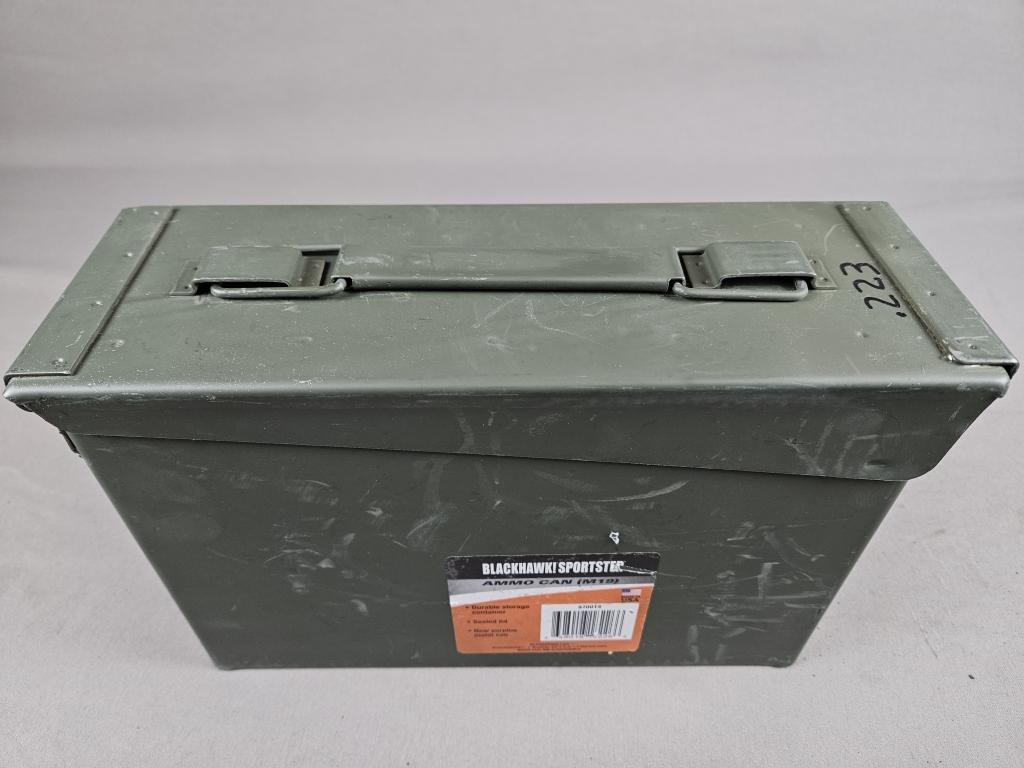 .223 Ammo in Metal Ammo Can
