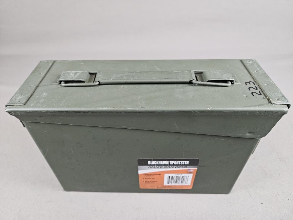 .223 Ammo in Metal Ammo Can