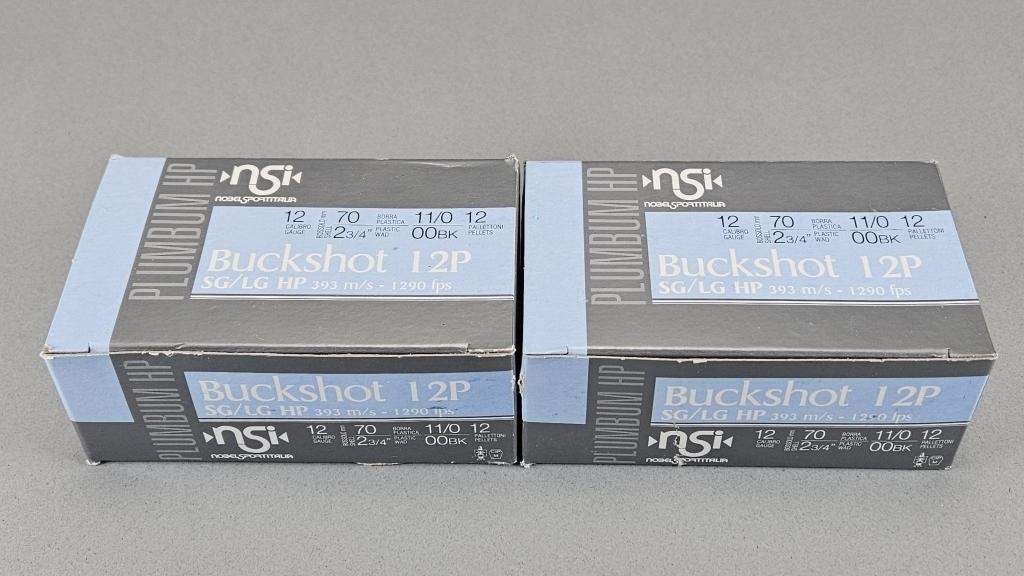 2 - 10rd NSI 12GA 00BK Ammunition