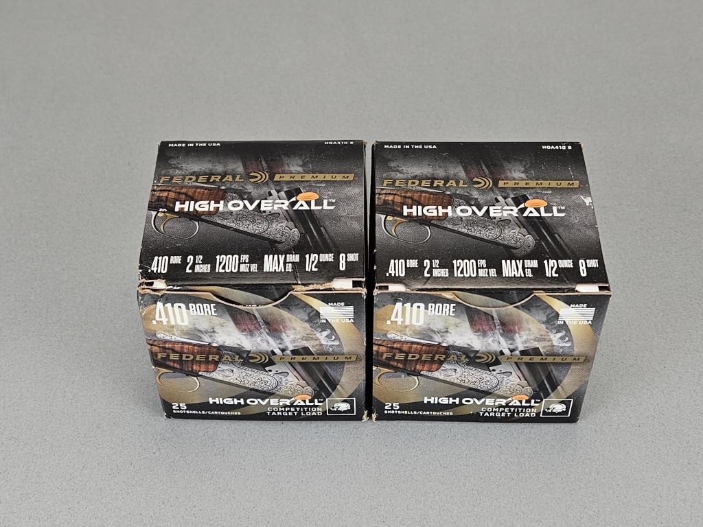 2 - 25rd Boxes Federal High Overall .410 Bore Ammo