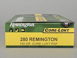 20rd Remington Core-Lokt 280 Remington PSP Ammo