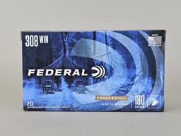 20rd Federal Power Shok 308 WIN JSP Ammo