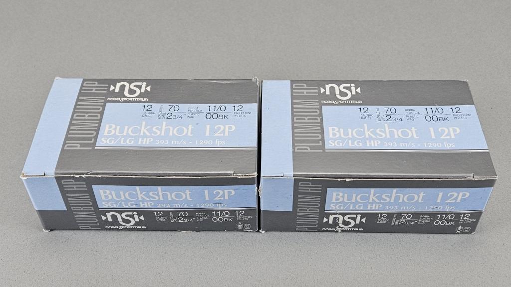 2 - 10rd NSI 12GA 00BK Ammunition
