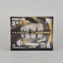 20rd Federal Premium Personal Defense 38 SPL+P