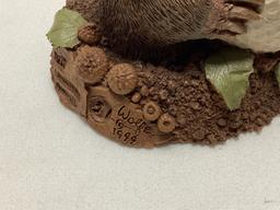 Tim Wolfe "McDivot" Mole with Golf Ball Sculpture