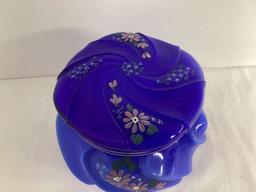 Signed Hand Painted Fenton Jar